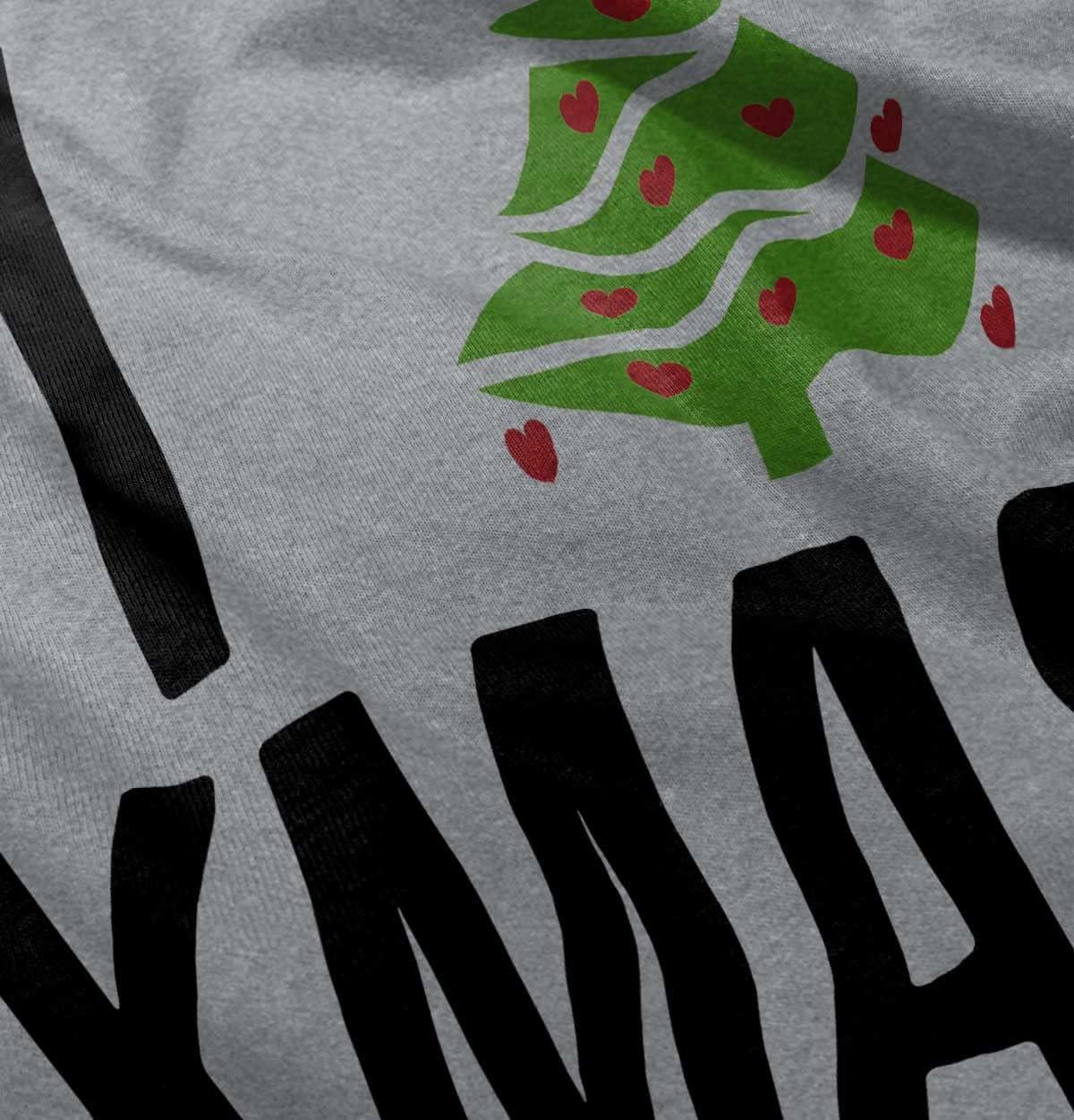 imageXmas I Love Christmas Merry Toddler Boy Girl T ShirtHeather