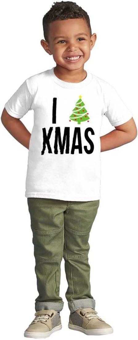 imageXmas I Love Christmas Merry Toddler Boy Girl T ShirtWhite