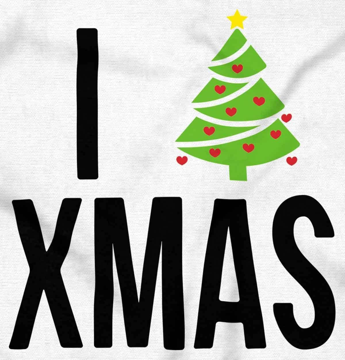 imageXmas I Love Christmas Merry Toddler Boy Girl T ShirtWhite