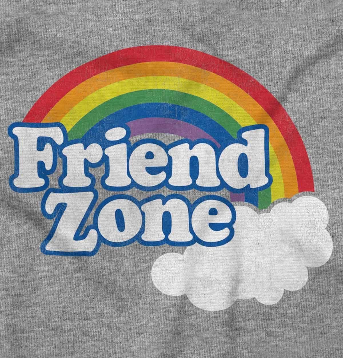 imageFriend Zone Funny LGBTQ Cute Rainbow Womens Graphic T Shirt TeesSport Grey