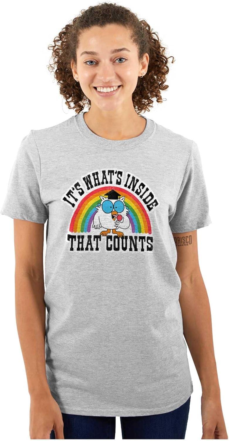 imageRainbow Retro Mr Owl Tootsie Roll Womens Graphic T Shirt TeesSport Grey