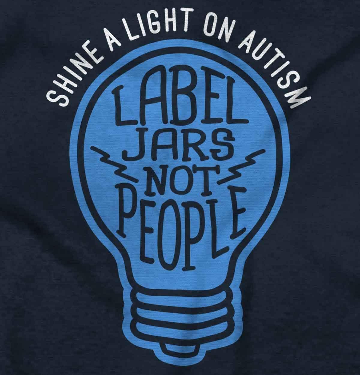 imageShine a Light on Autism Bulb Symbol Graphic T Shirt Men or WomenNavy