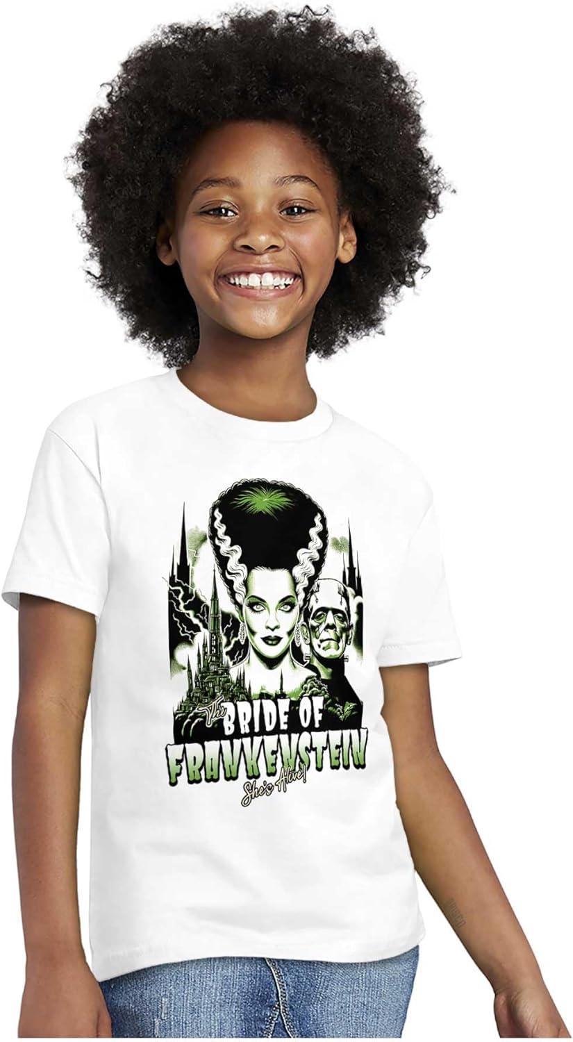 imageBride of Frankenstein Movie Poster Girls Kids T Shirt TeesWhite