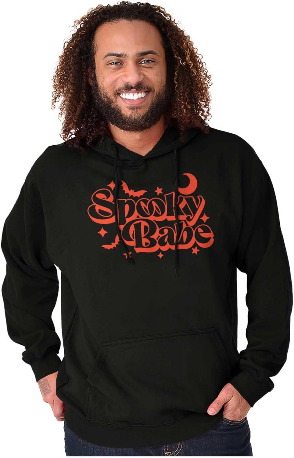 imageBrisco Brands Cute Halloween Witchy Spooky Babe Hoodie Sweatshirt Women MenBlack