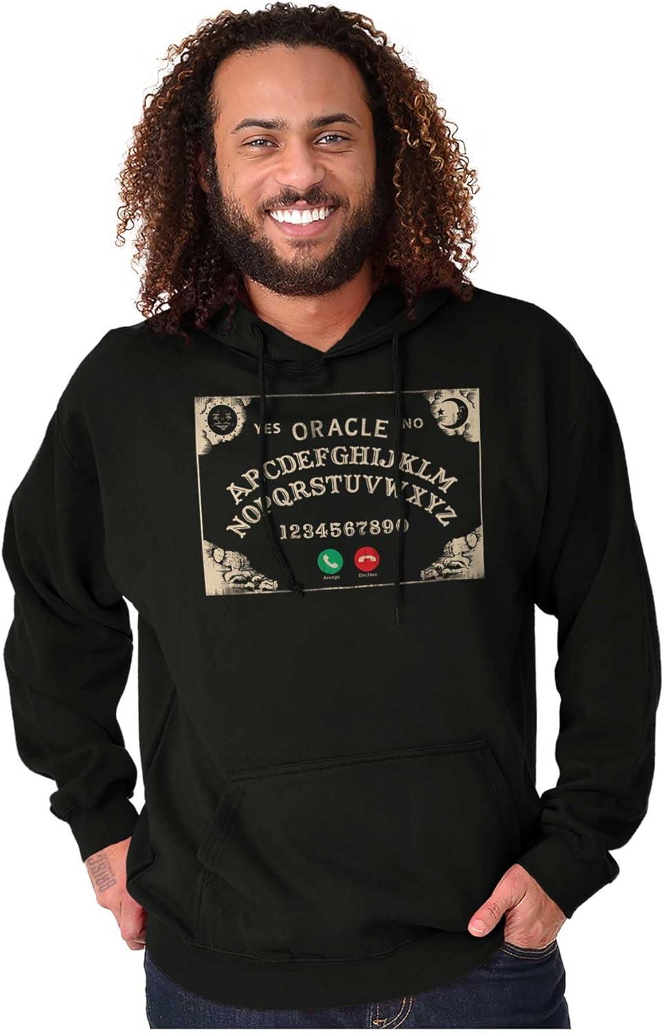 imageBrisco Brands Funny Halloween Calling Evil Spirits Hoodie Sweatshirt Women MenBlack