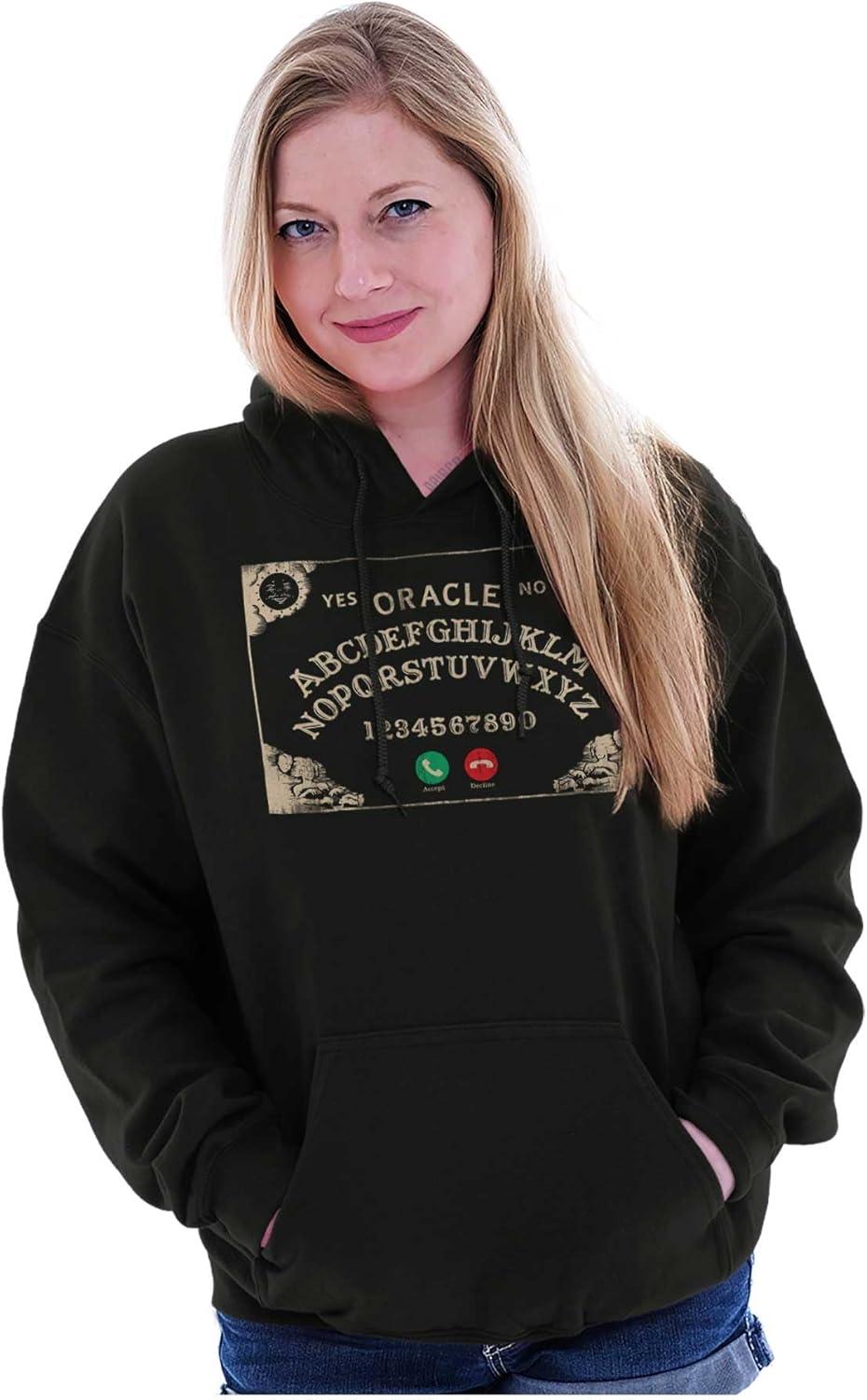 imageBrisco Brands Funny Halloween Calling Evil Spirits Hoodie Sweatshirt Women MenBlack