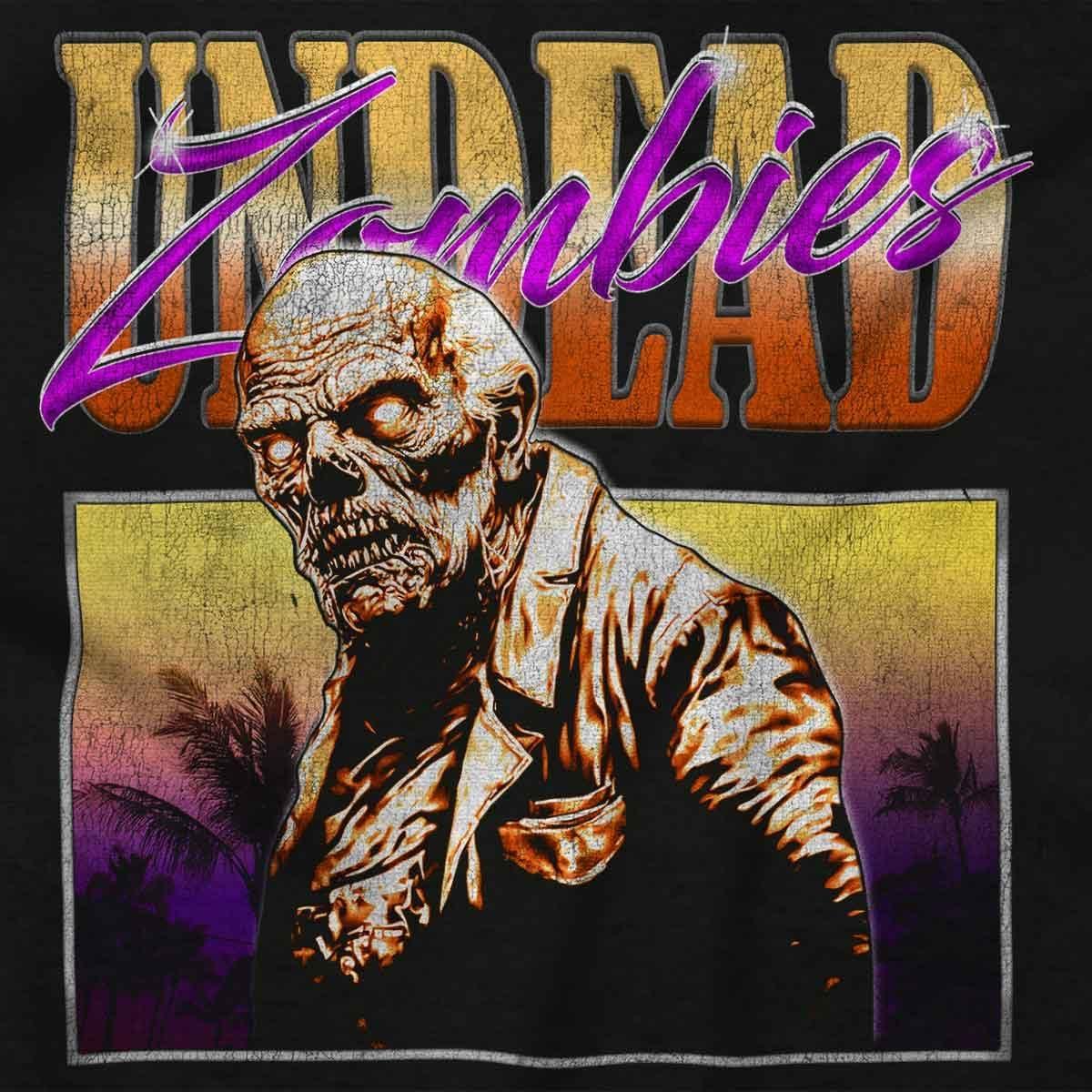 imageBrisco Brands Halloween Horror Undead Zombie Long Sleeve Tshirt Men WomenBlack