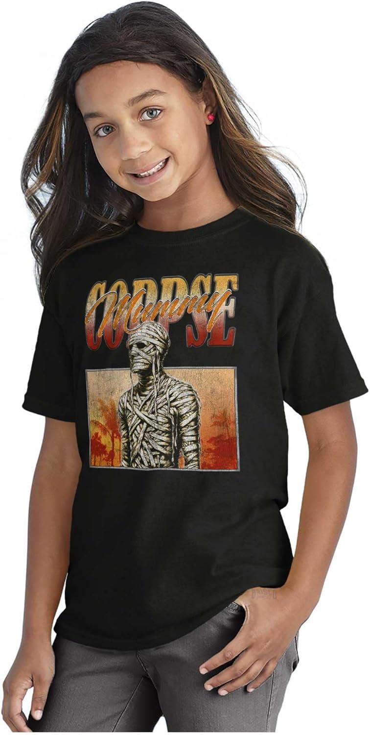 imageBrisco Brands Halloween Monster Corpse Mummy Crewneck T Shirts Boy GirlBlack