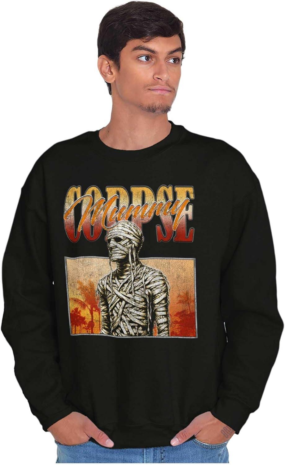 imageBrisco Brands Halloween Monster Corpse Mummy Sweatshirt for Men or WomenBlack