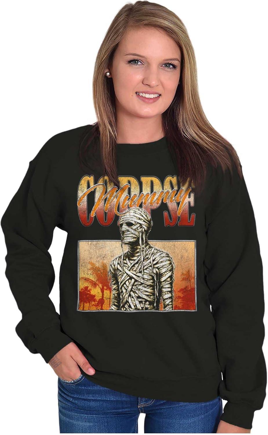imageBrisco Brands Halloween Monster Corpse Mummy Sweatshirt for Men or WomenBlack