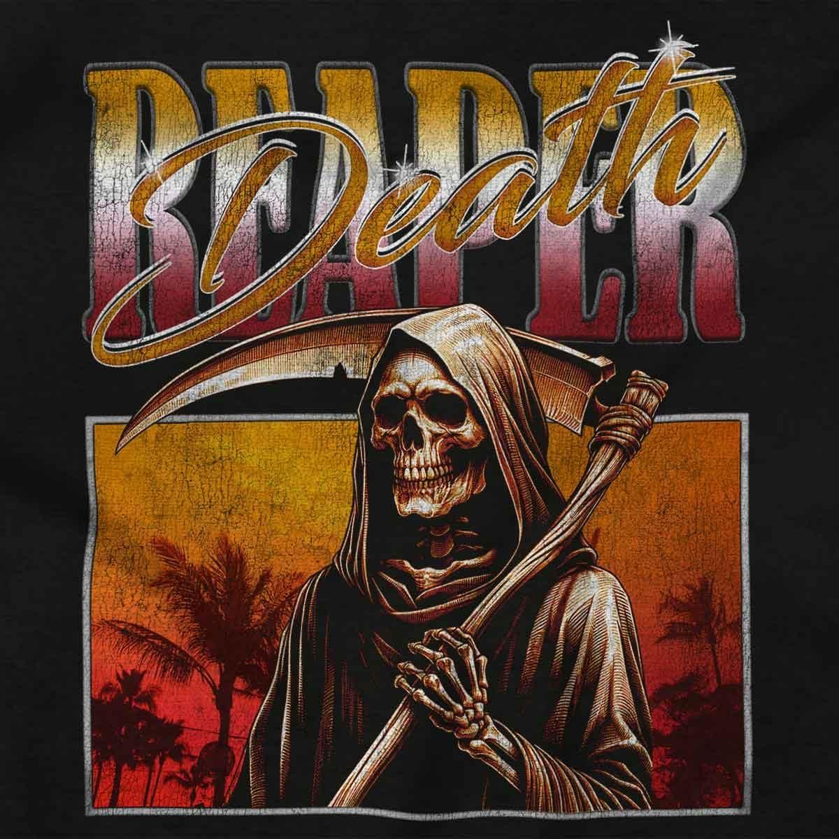 imageBrisco Brands Halloween Monster Reaper of Death Graphic T Shirt Men or WomenBlack