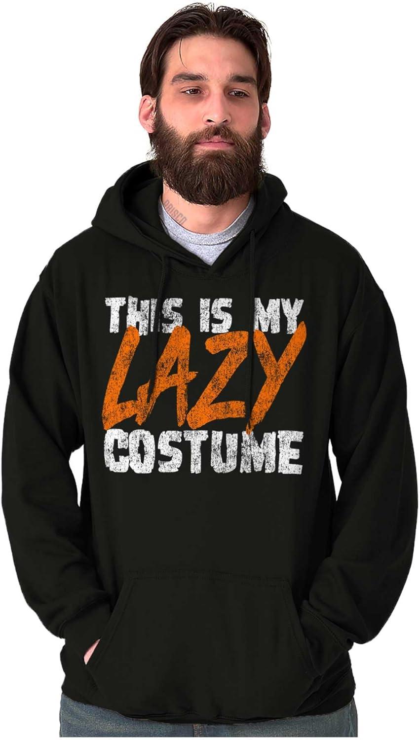 imageBrisco Brands This Is My Lazy Halloween Costume Hoodie Sweatshirt Women MenBlack