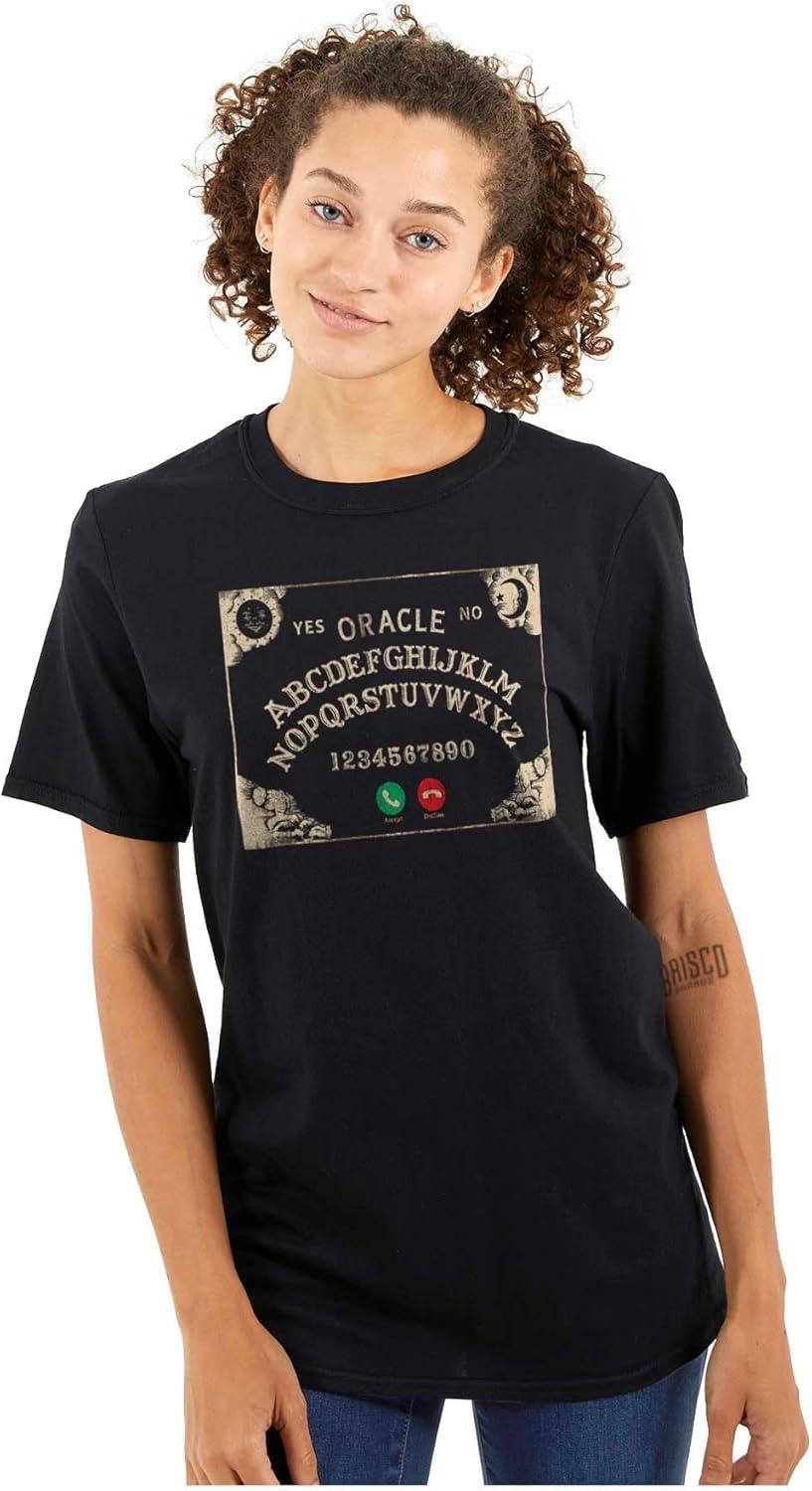 imageFunny Halloween Calling Evil Spirits Graphic T Shirt Men or WomenBlack