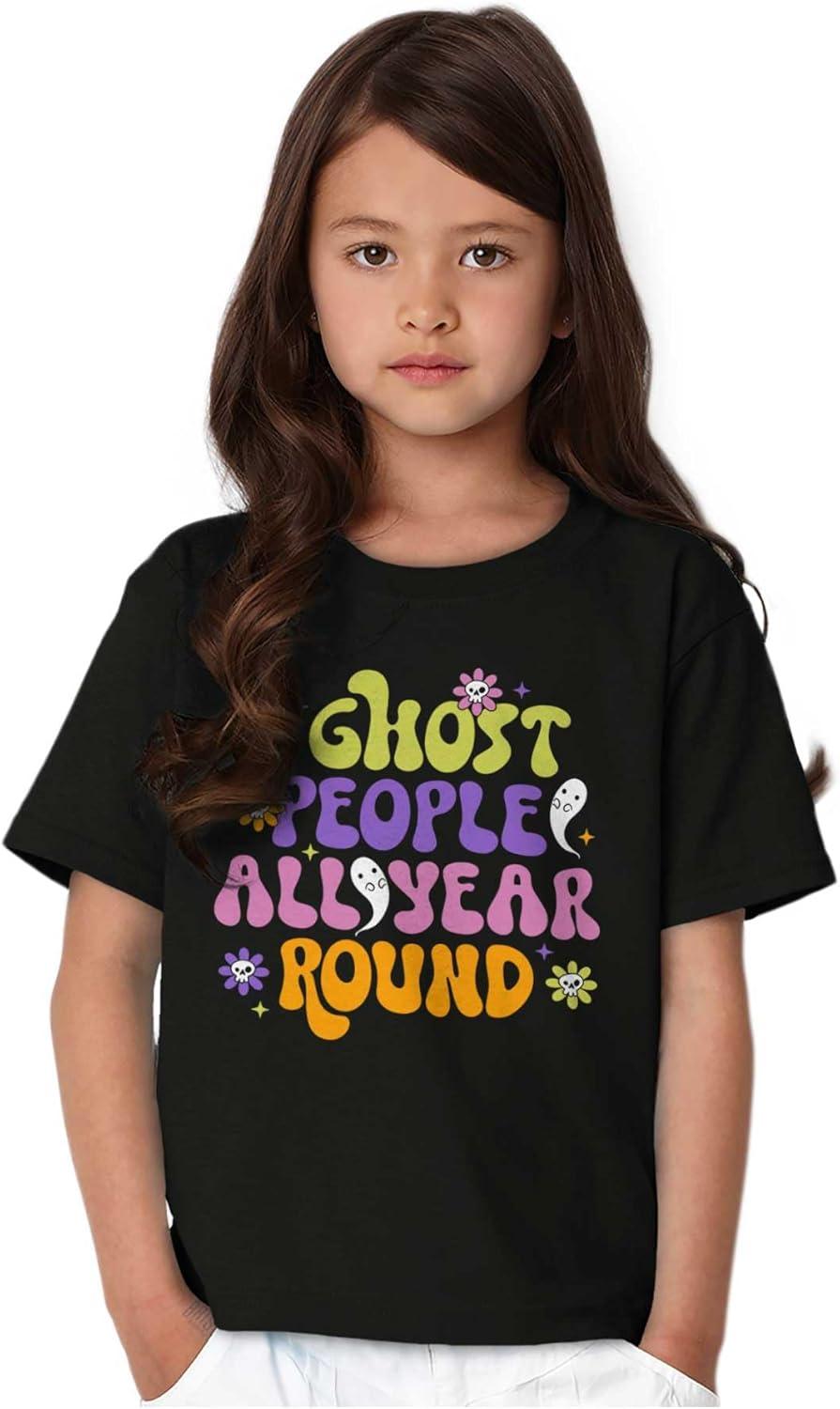imageFunny I Ghost People All Year Round Girls Kids T Shirt TeesBlack