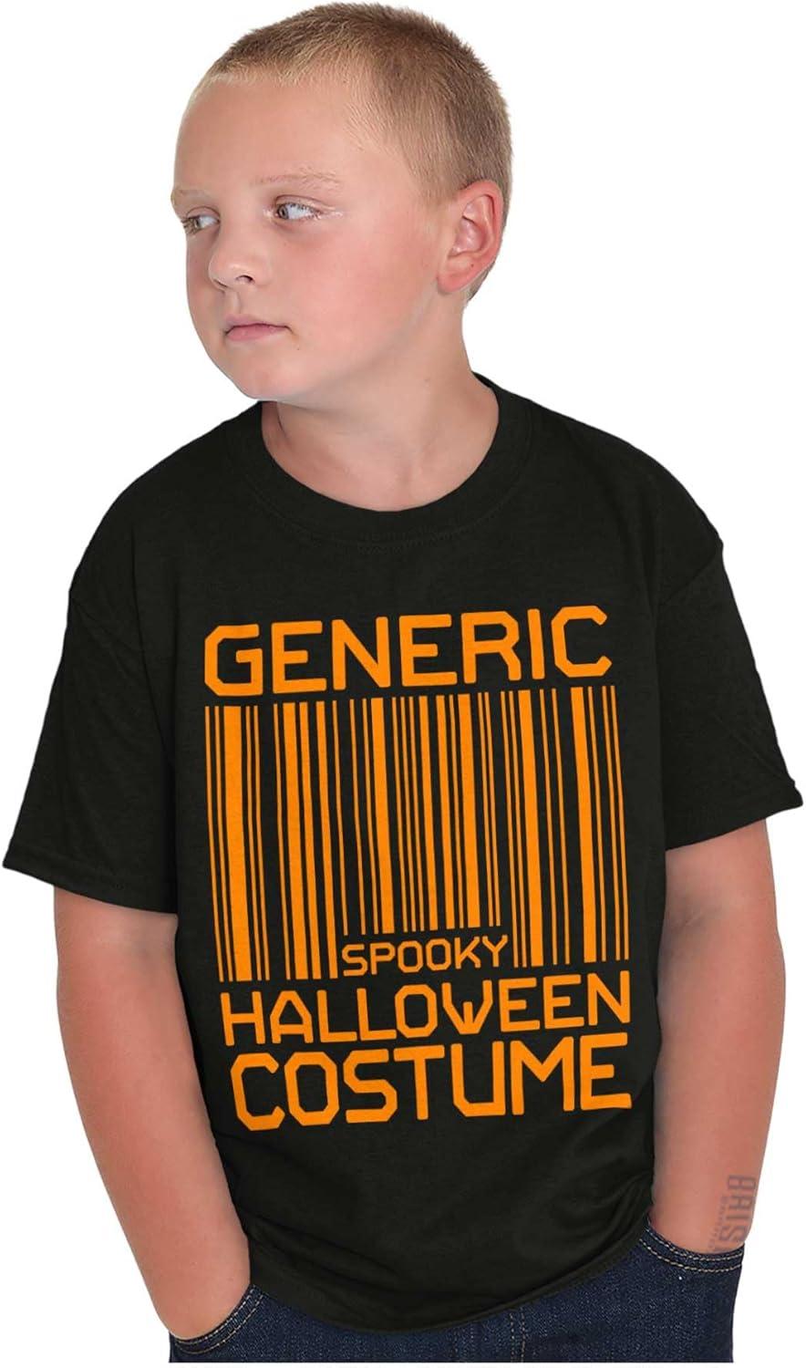 imageGeneric Halloween Costume Barcode Crewneck T Shirts Boy GirlBlack