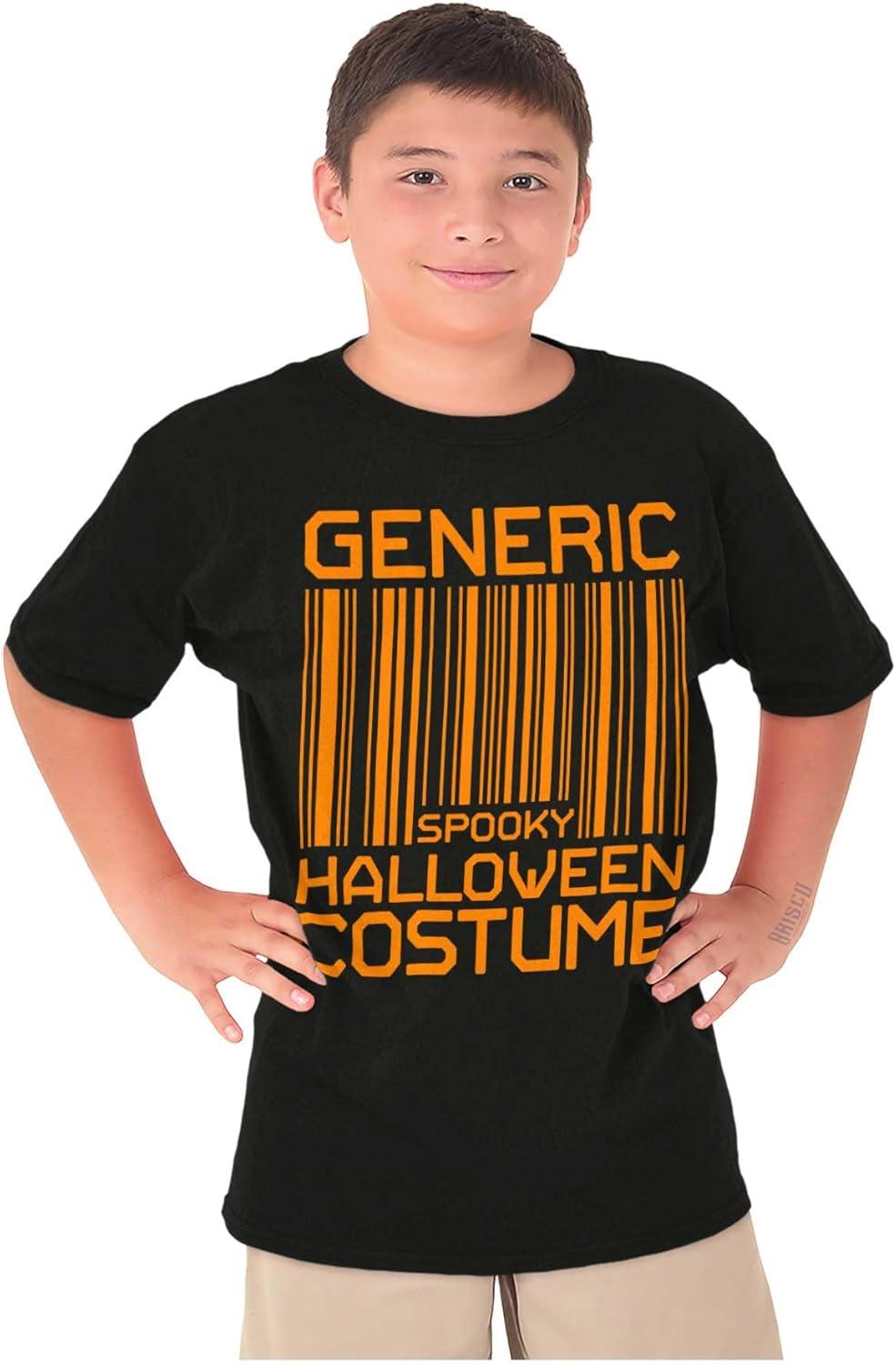 imageGeneric Halloween Costume Barcode Crewneck T Shirts Boy GirlBlack