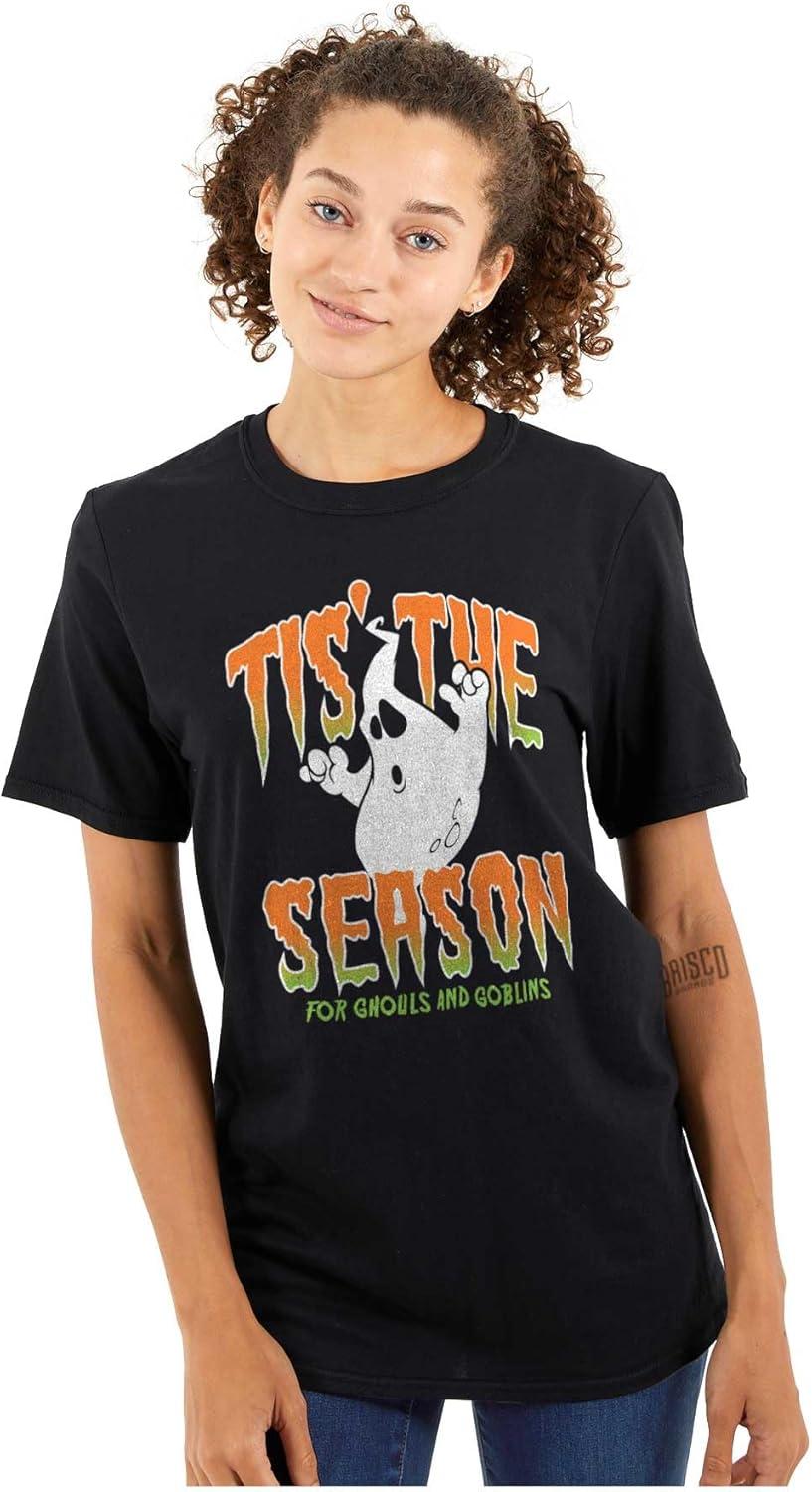 imageHalloween Season of Ghouls Goblins Graphic T Shirt Men or WomenBlack