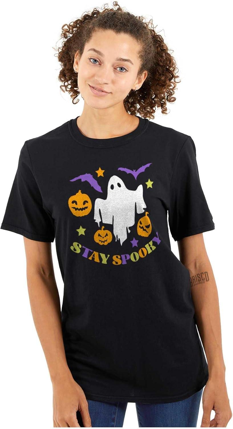 imageHalloween Stay Spooky Ghost Pumpkins Graphic T Shirt Men or WomenBlack