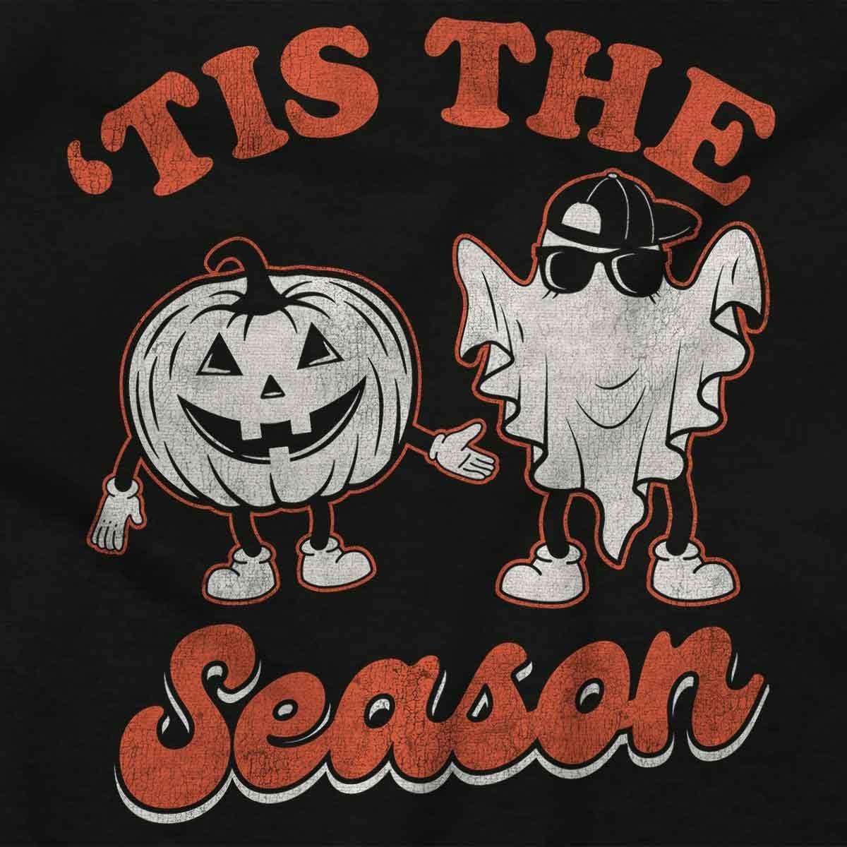 imageHalloween Tis The Spooky Season Crewneck T Shirts Boy GirlBlack