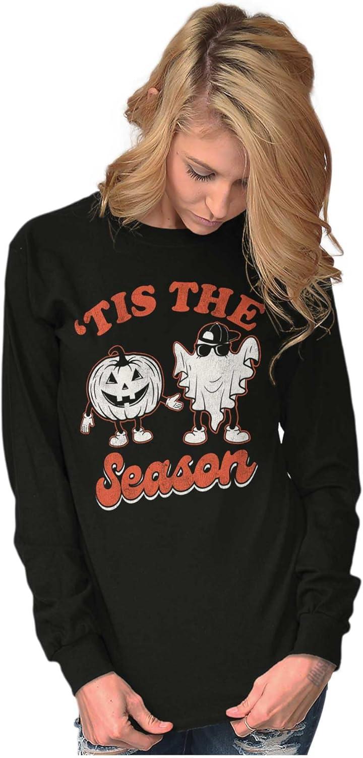 imageHalloween Tis The Spooky Season Long Sleeve Tshirt Men WomenBlack