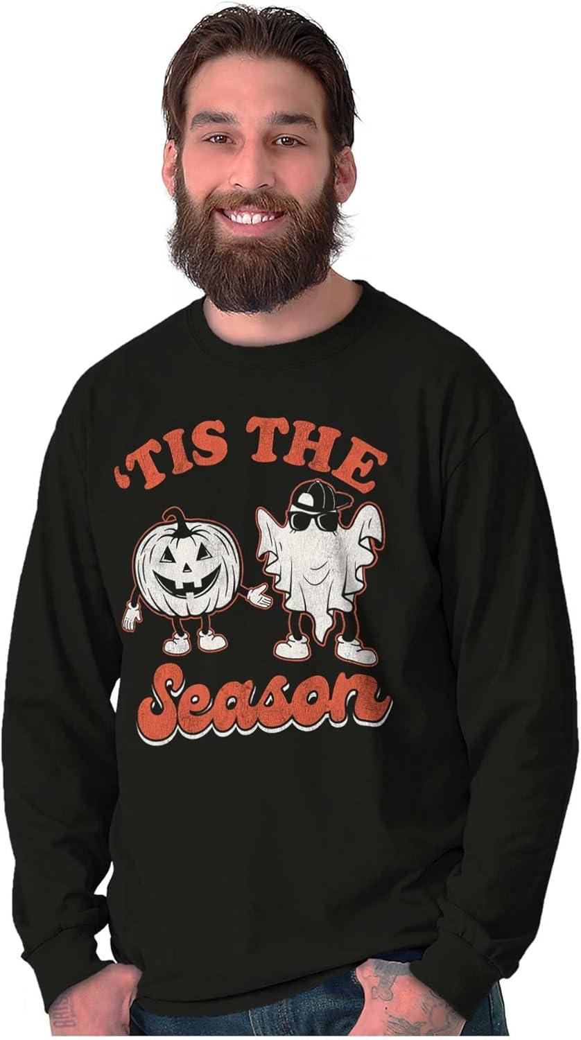 imageHalloween Tis The Spooky Season Long Sleeve Tshirt Men WomenBlack