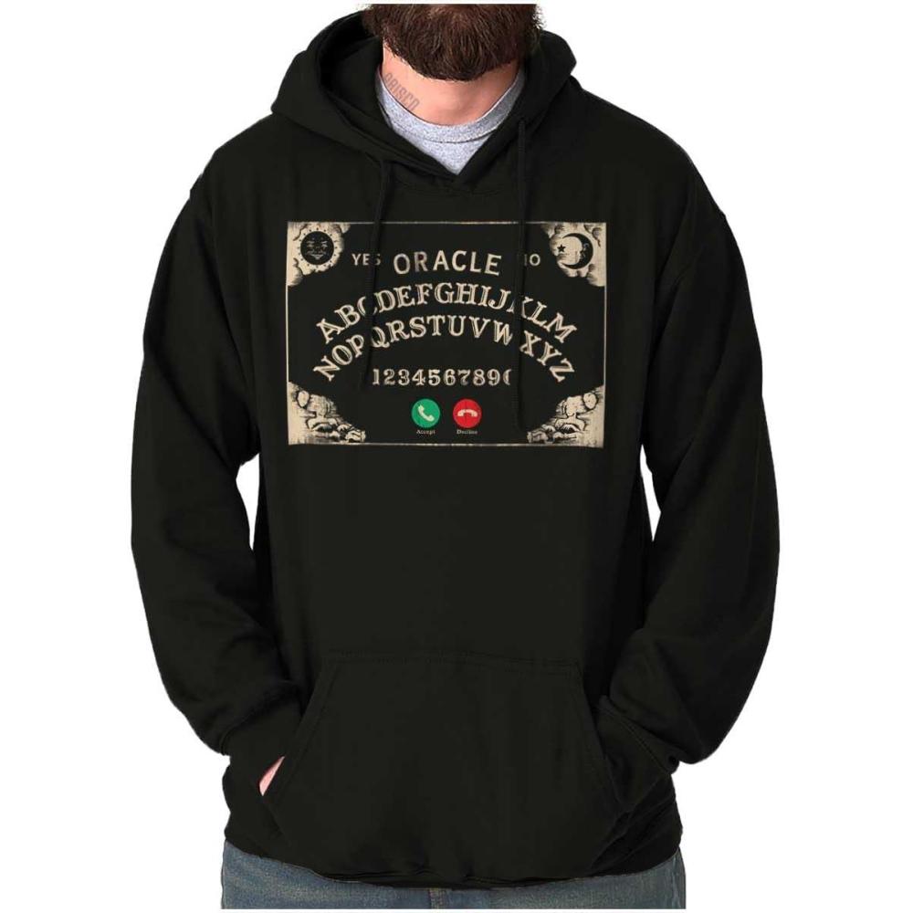 imageBrisco Brands Funny Halloween Calling Evil Spirits Hoodie Sweatshirt Women MenBlack