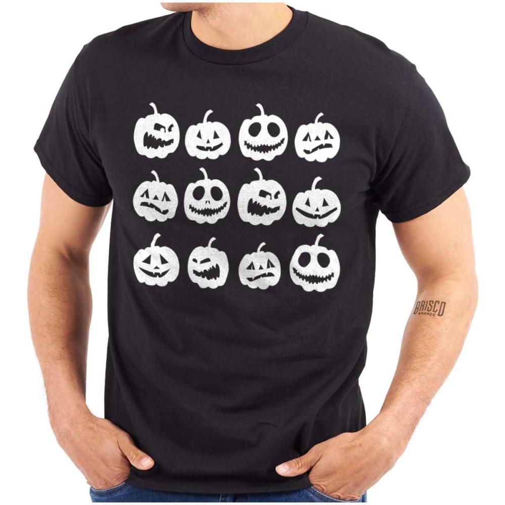 imageFunny Halloween Jack O Lanterns Graphic T Shirt Men or WomenBlack