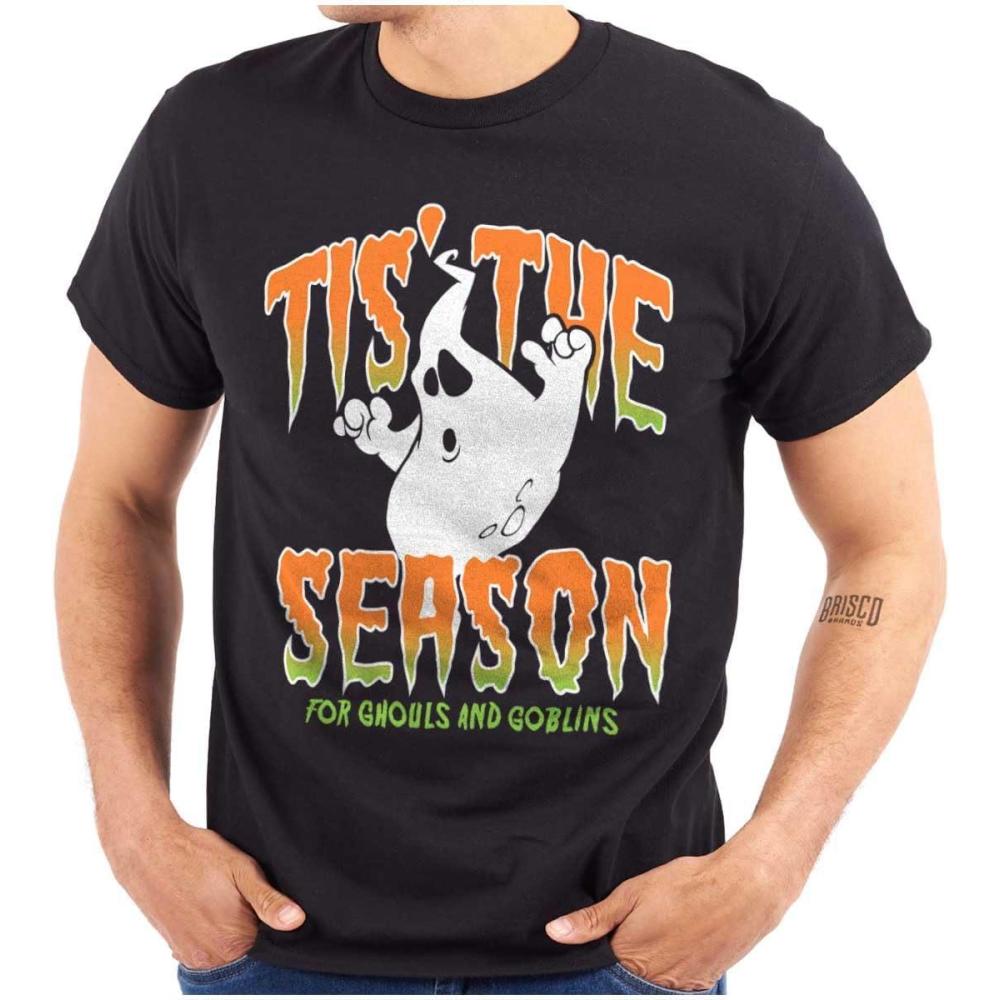 imageHalloween Season of Ghouls Goblins Graphic T Shirt Men or WomenBlack