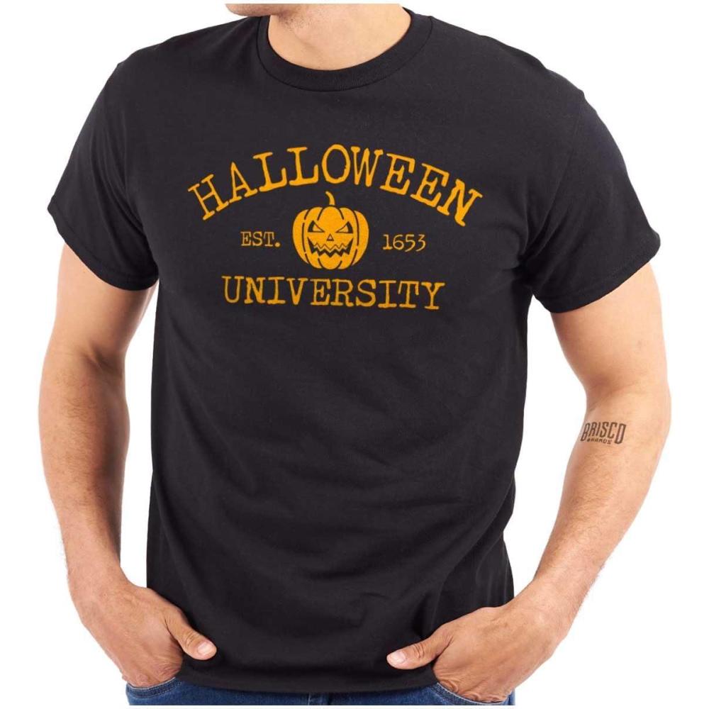 imageHalloween University Jack O Lantern Graphic T Shirt Men or WomenBlack