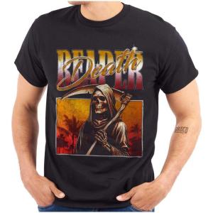 Brisco Brands Halloween Monster Reaper of Death Graphic T Shirt Men or Women(Black)