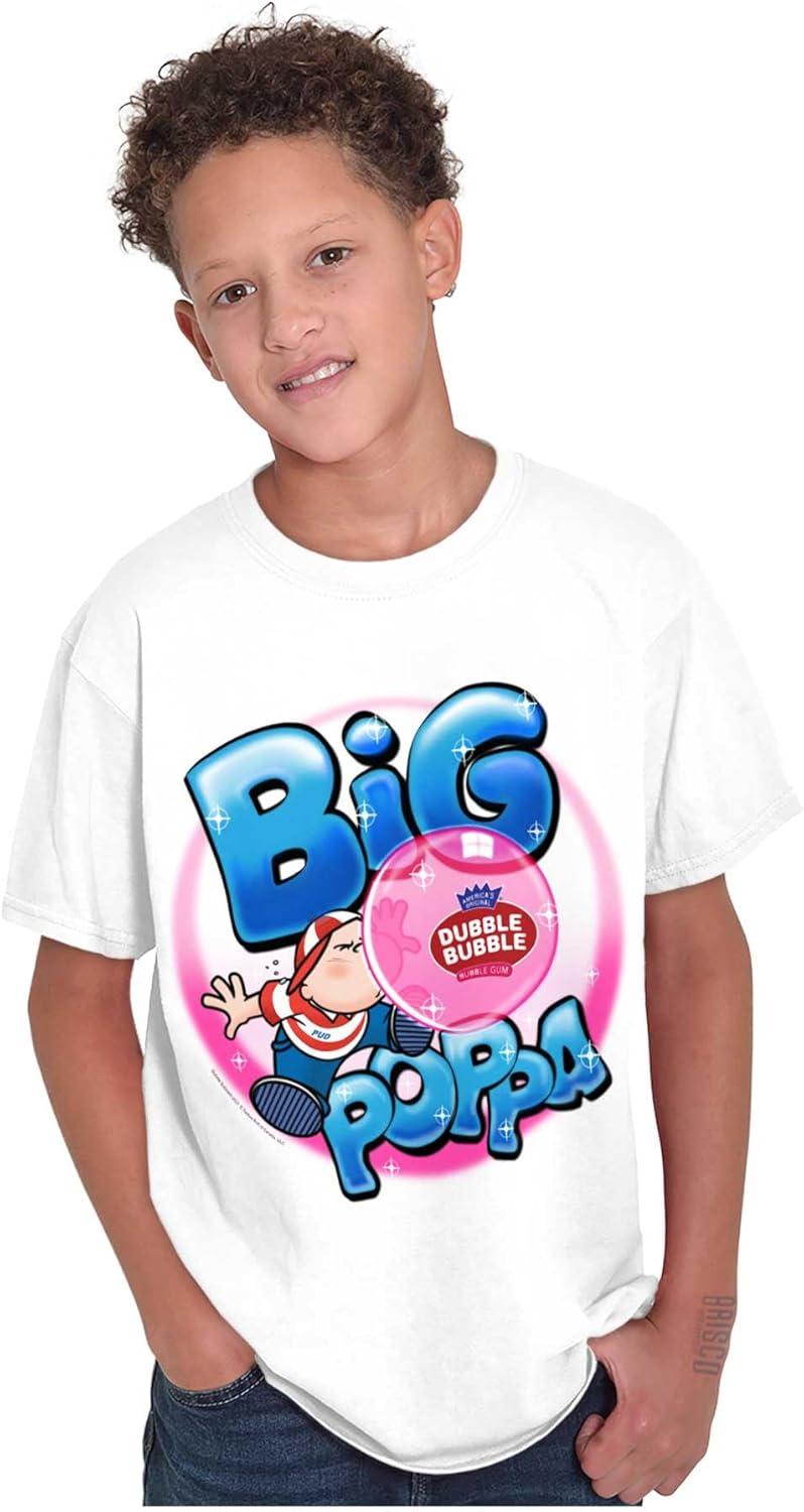 imageAirbrushed Dubble Bubble Big Poppa Crewneck T Shirts Boy GirlWhite