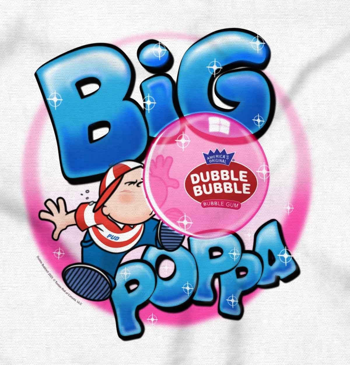 imageAirbrushed Dubble Bubble Big Poppa Crewneck T Shirts Boy GirlWhite