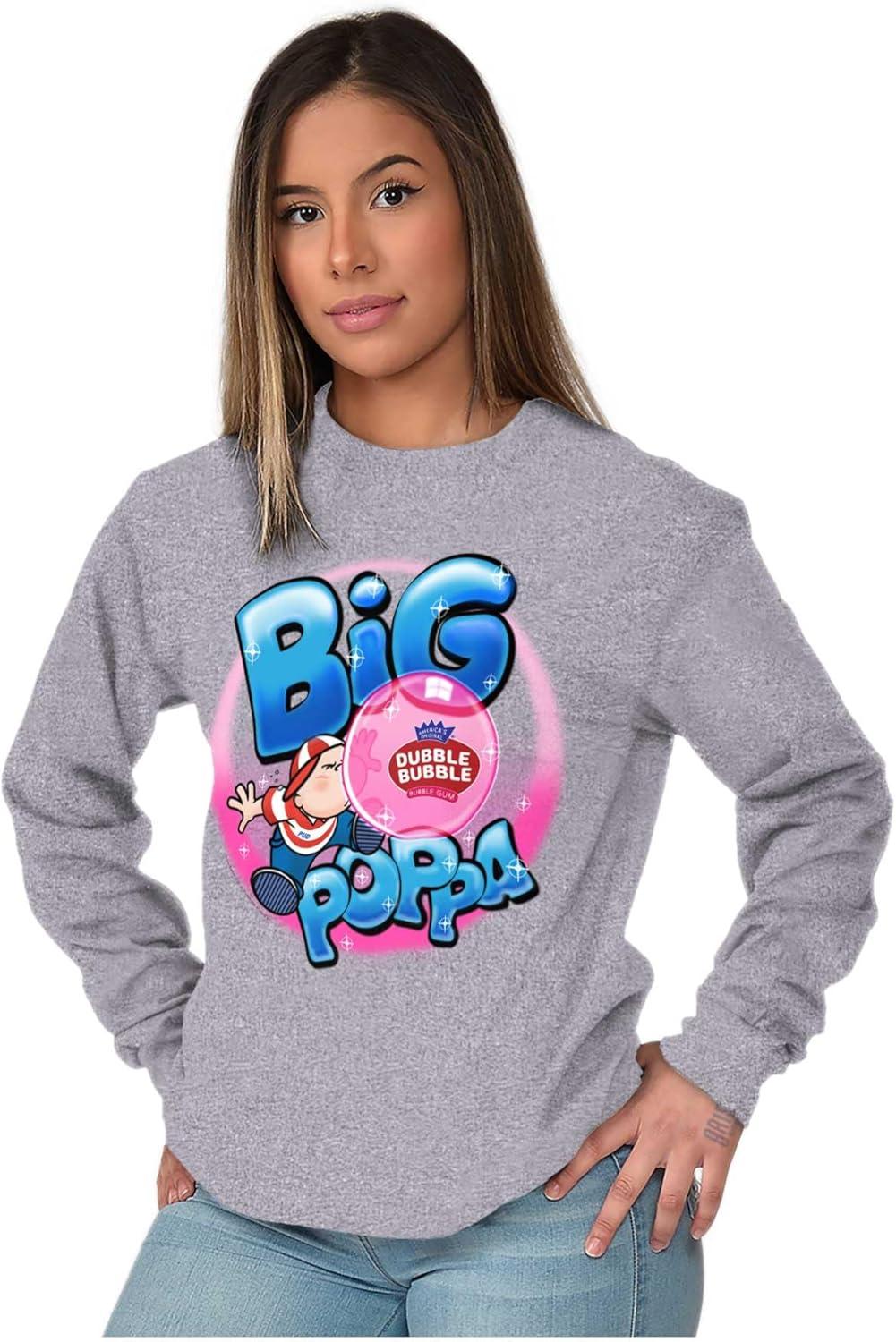 imageAirbrushed Dubble Bubble Big Poppa Long Sleeve Tshirt Men WomenSport Grey