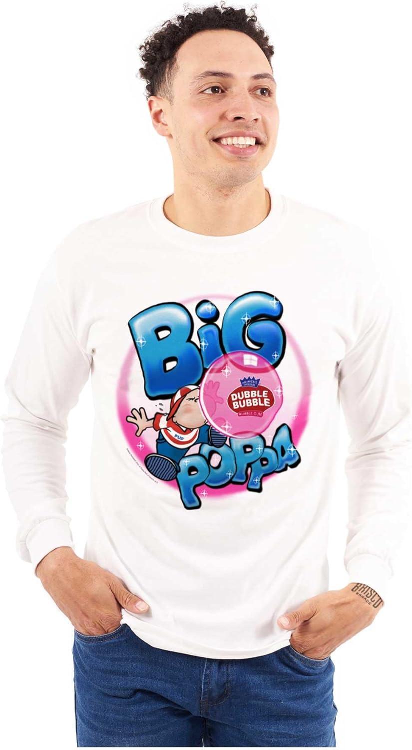 imageAirbrushed Dubble Bubble Big Poppa Long Sleeve Tshirt Men WomenWhite