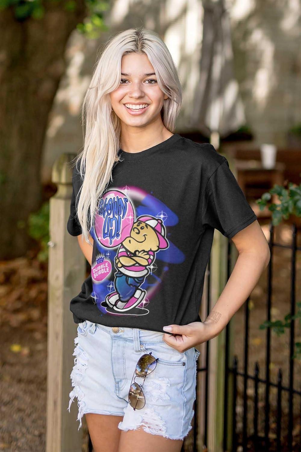 imageAirbrushed Dubble Bubble Blowing Up Graphic T Shirt Men or WomenBlack