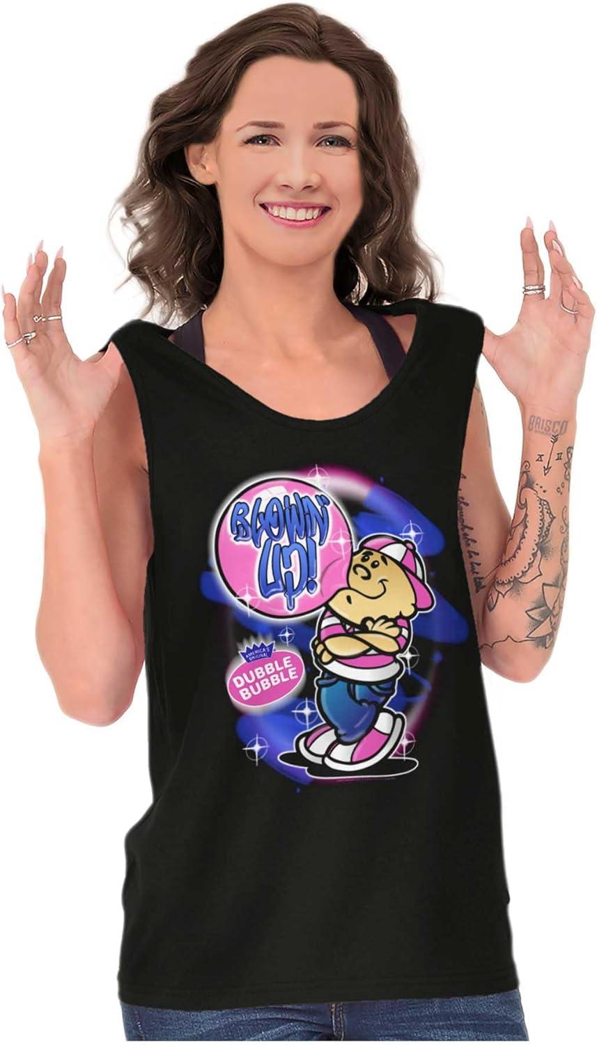 imageAirbrushed Dubble Bubble Blowing Up Tank Top T Shirts Men WomenBlack