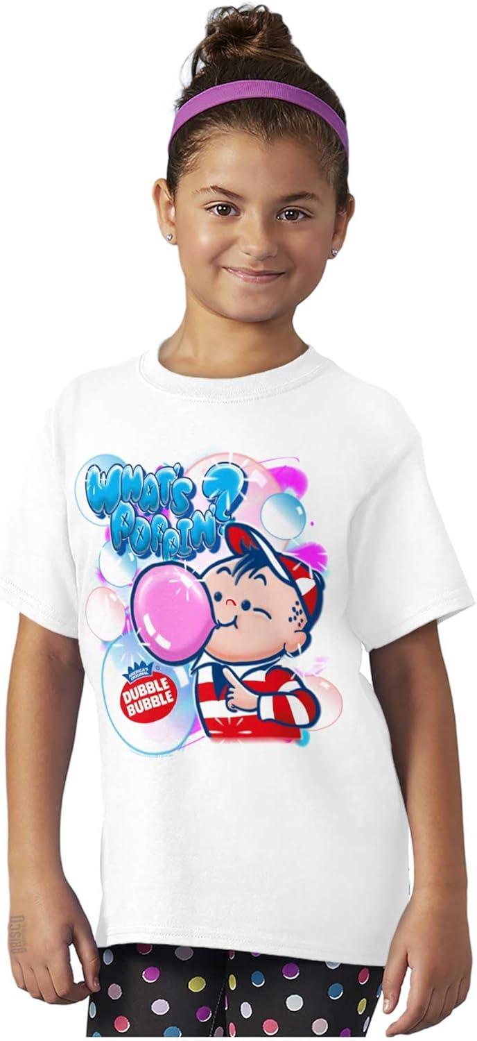 imageAirbrushed Dubble Bubble Whats Poppin Crewneck T Shirts Boy GirlWhite