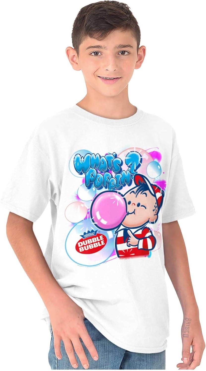 imageAirbrushed Dubble Bubble Whats Poppin Crewneck T Shirts Boy GirlWhite