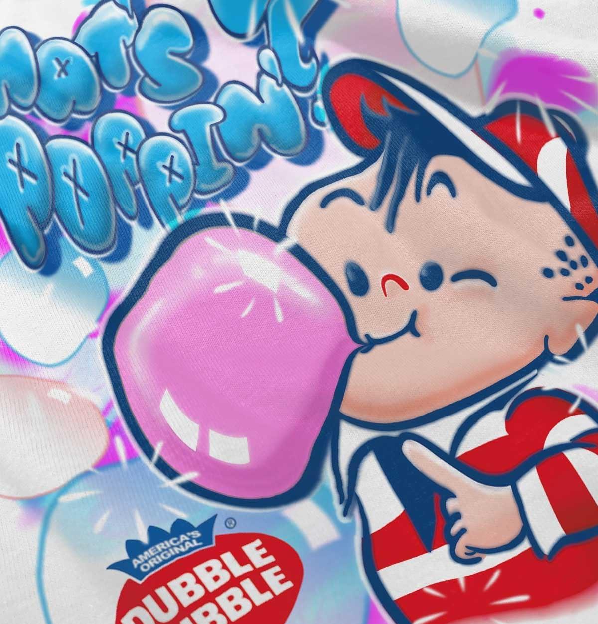 imageAirbrushed Dubble Bubble Whats Poppin Toddler Boy Girl T ShirtWhite