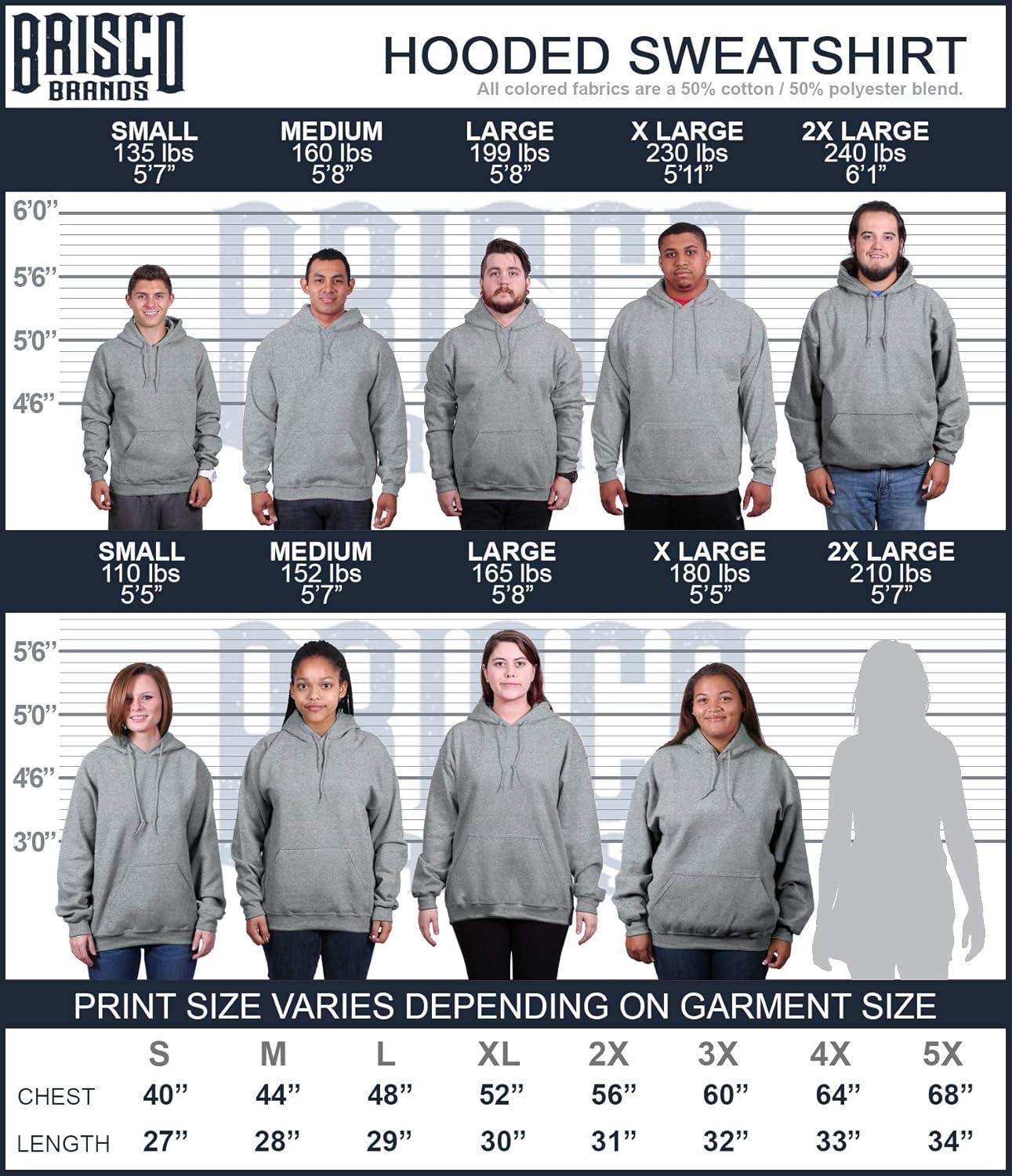 imageBrisco Brands Airbrushed Dubble Bubble Big Poppa Hoodie Sweatshirt Women MenSport Grey