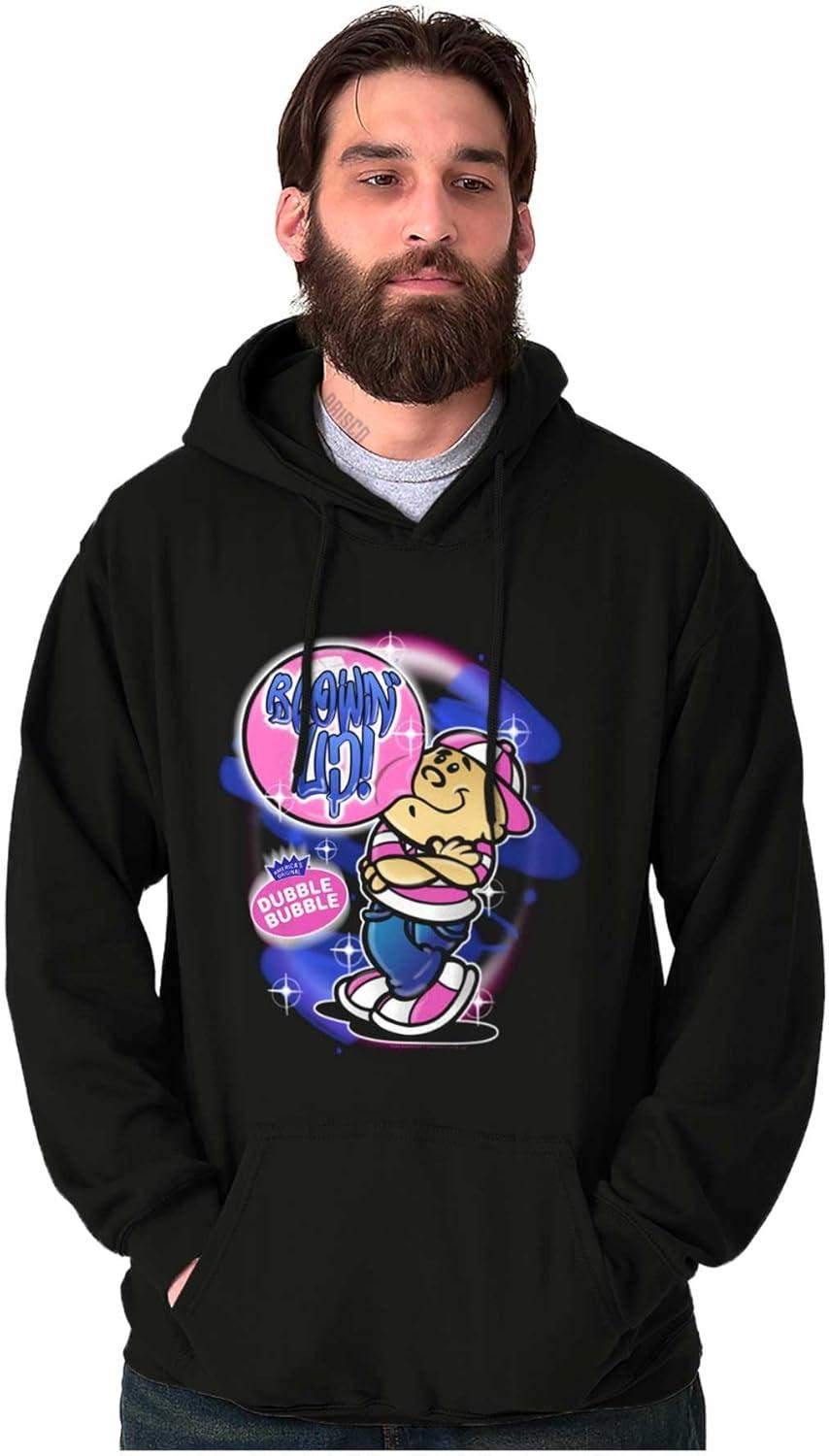 imageBrisco Brands Airbrushed Dubble Bubble Blowing Up Hoodie Sweatshirt Women MenBlack