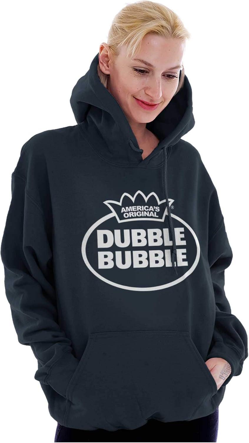 imageBrisco Brands Distressed Dubble Bubble Retro Double Hoodie Sweatshirt Women MenNavy
