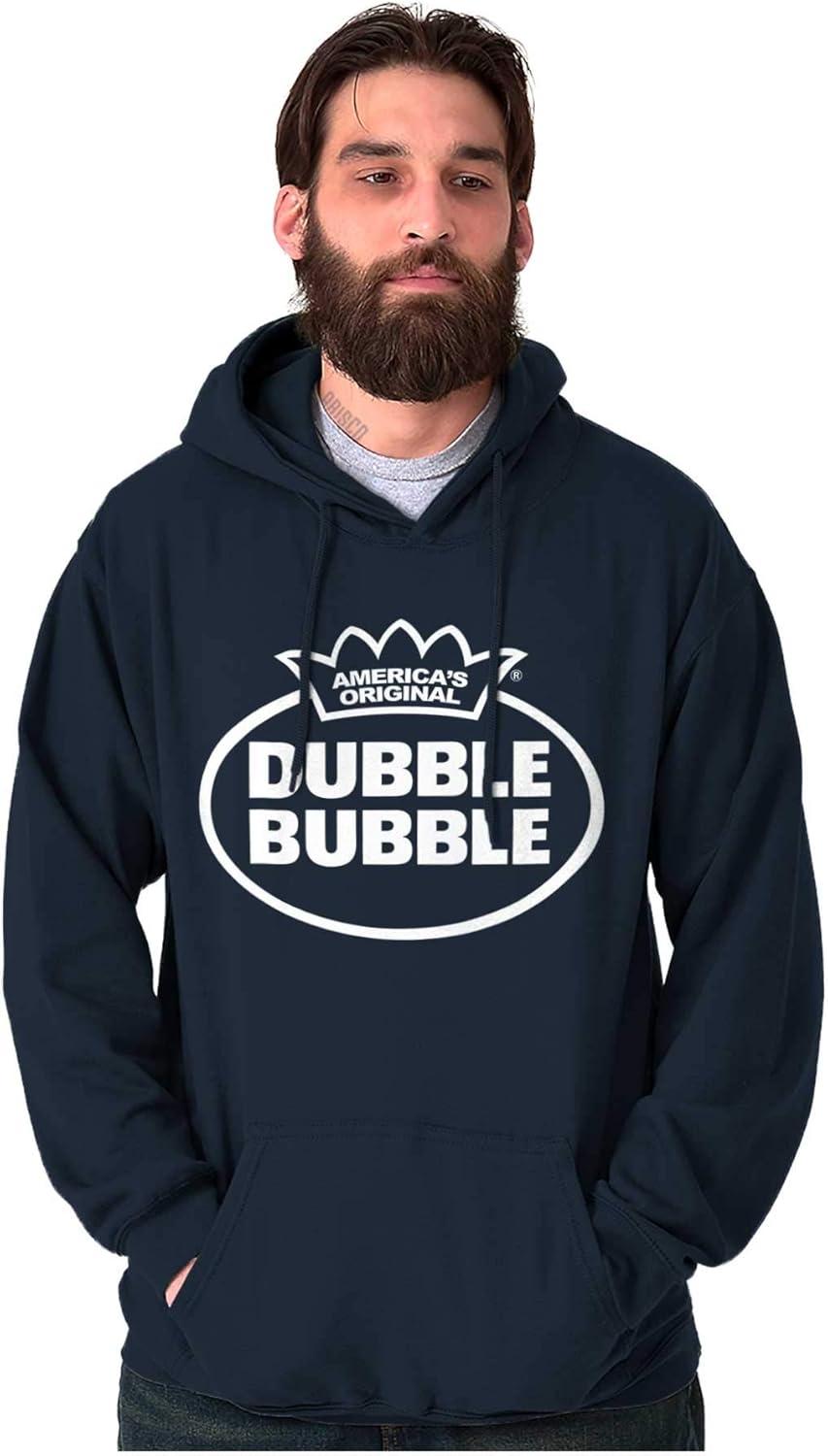 imageBrisco Brands Distressed Dubble Bubble Retro Double Hoodie Sweatshirt Women MenNavy