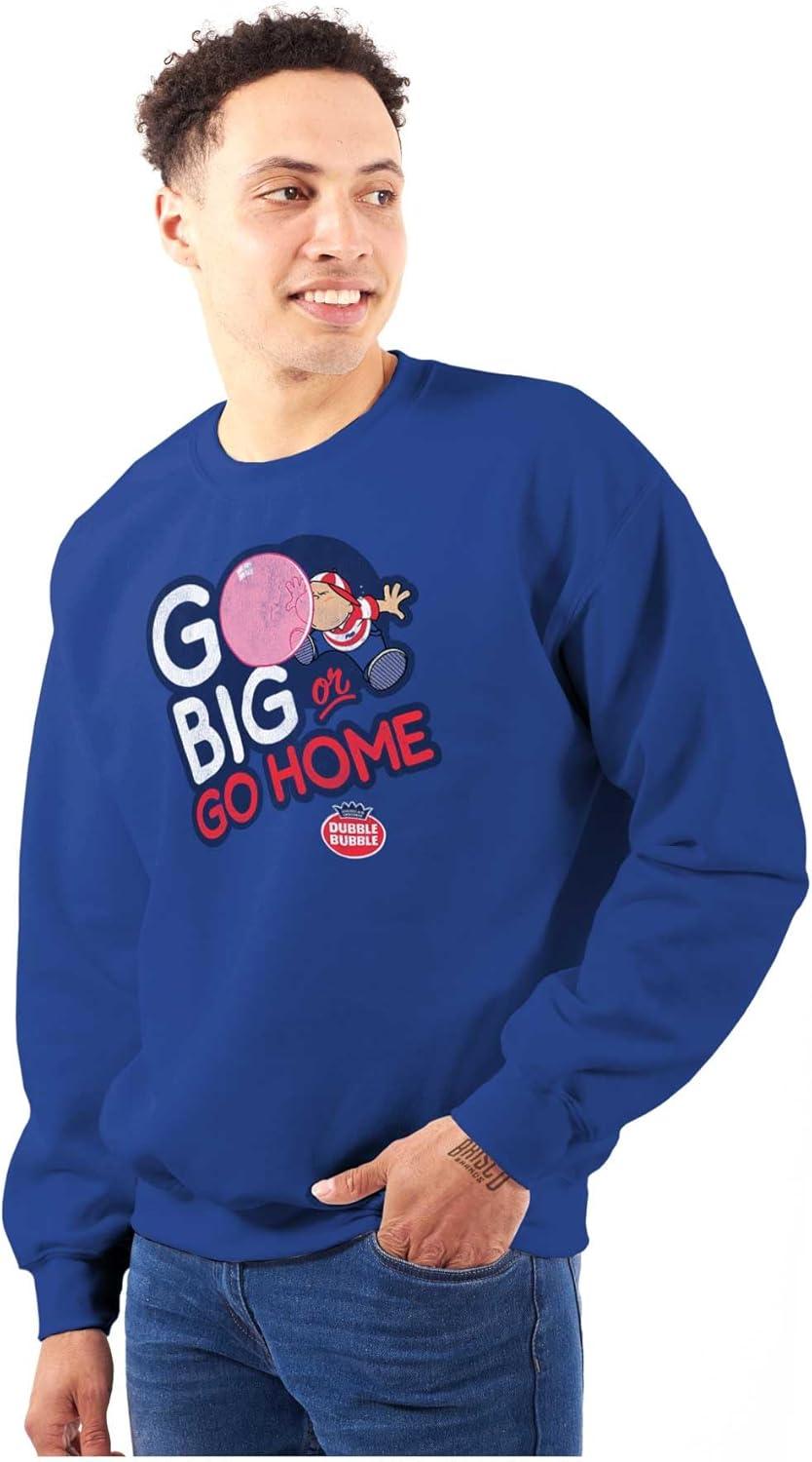 imageBrisco Brands Dubble Bubble Go Big Or Go Home Logo Sweatshirt for Men or WomenRoyal
