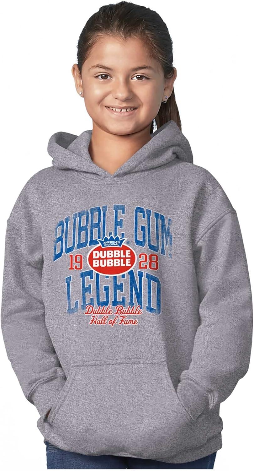 imageBrisco Brands Dubble Bubble Legend Vintage Logo Youth Hoodie Boy GirlSport Grey