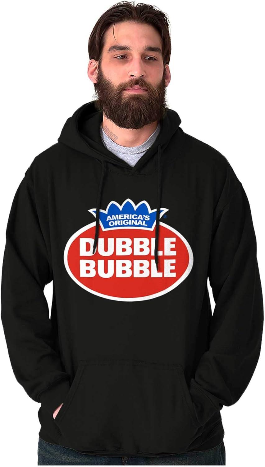 imageBrisco Brands Vintage Dubble Bubble Gum Double Logo Hoodie Sweatshirt Women MenBlack