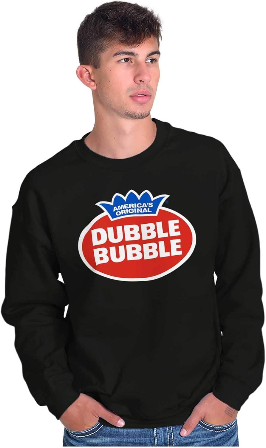 imageBrisco Brands Vintage Dubble Bubble Gum Double Logo Sweatshirt for Men or WomenBlack