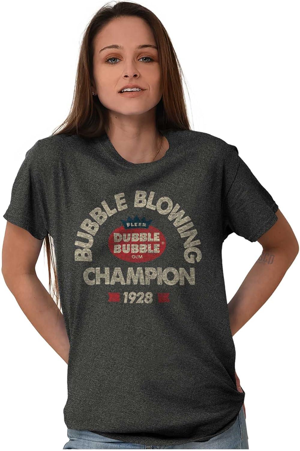 imageBubble Blowing Champion Dubble Graphic T Shirt Men or WomenDark Heather