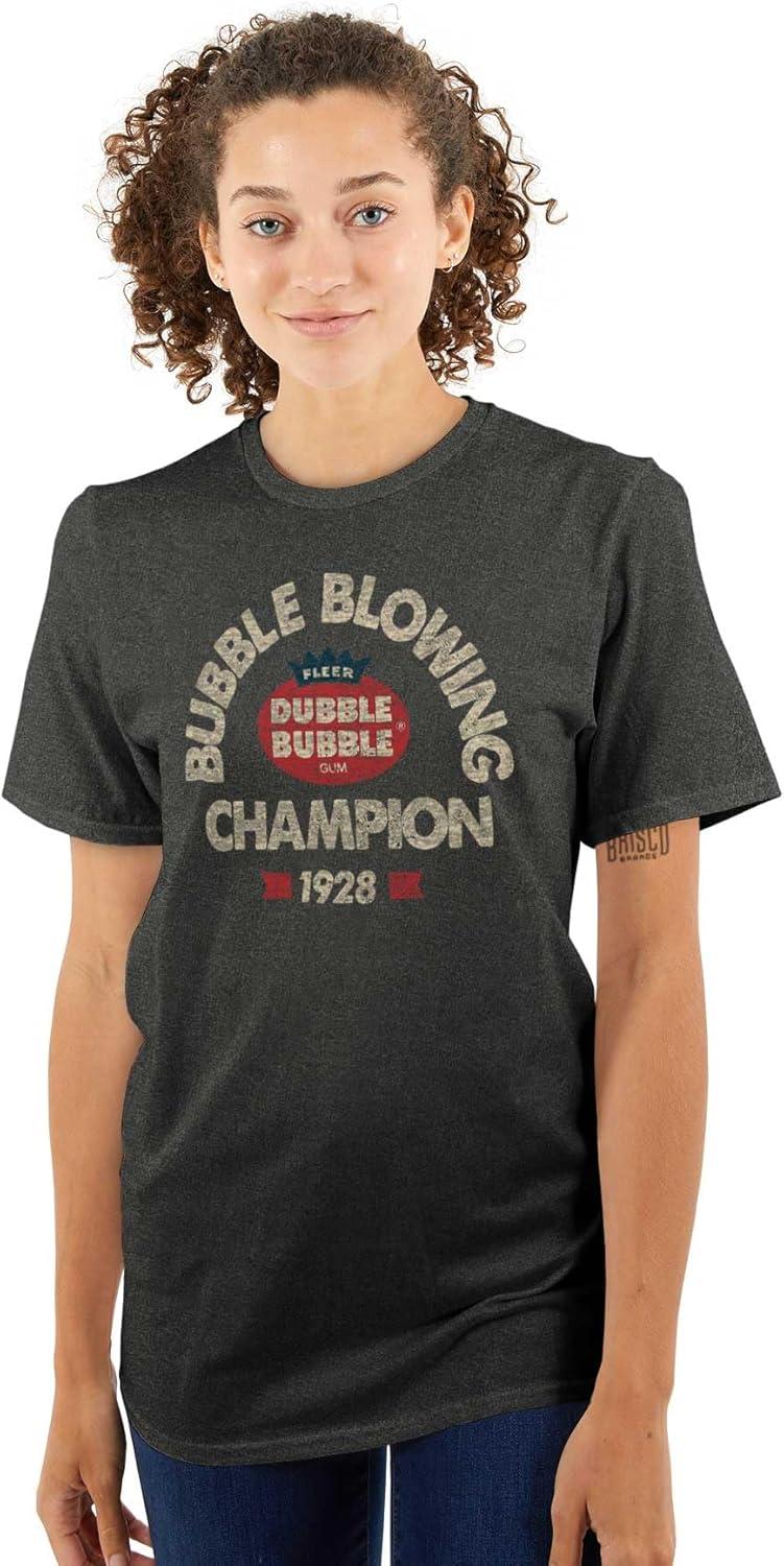 imageBubble Blowing Champion Dubble Graphic T Shirt Men or WomenDark Heather