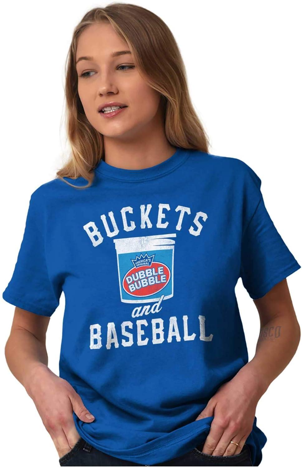 imageBuckets and Baseball Dubble Bubble Graphic T Shirt Men or WomenRoyal